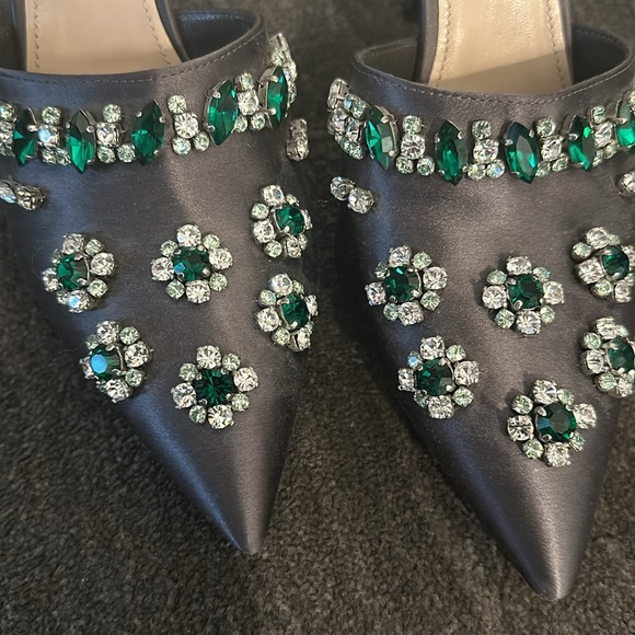 PRADA Crystal-Embellished Mules - Picture 4 of 7
